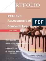 Ped 321 Assessment of Student Learning 2: Prepared By: Rowin Van M. Elarcosa Beed-Iii