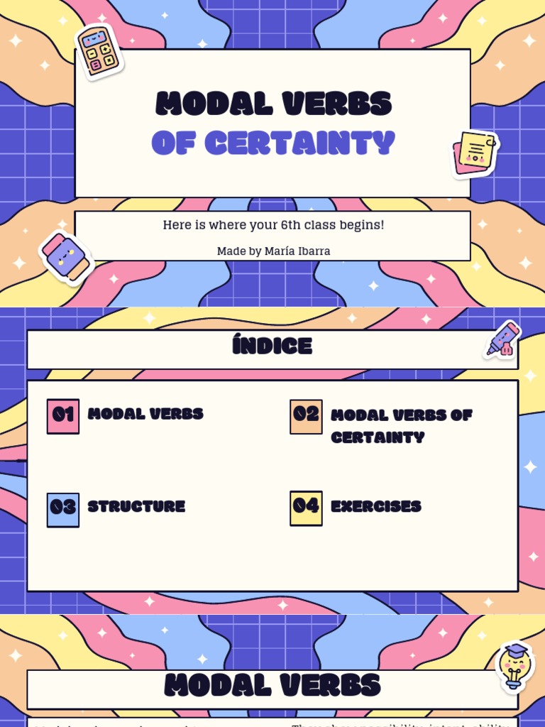 Modal Verbs of Certainty Explained | PDF