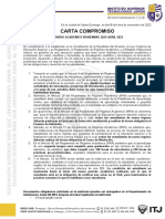 Carta Compromiso - Matrícula 2022-2023