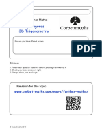 3D Pythagoras 3D Trigonometry: Level 2 Further Maths