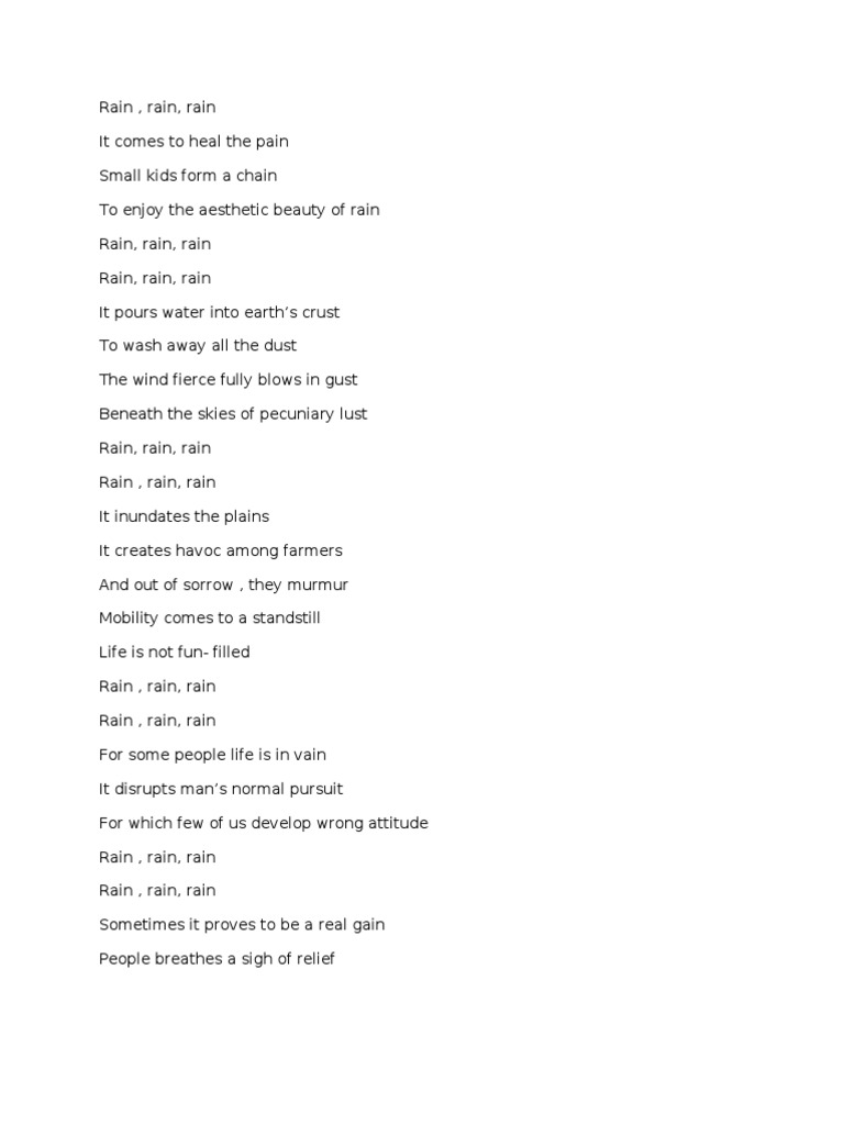 Rain | PDF