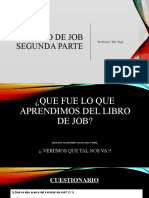 Libro de Job Segunda Parte: Profesora: Yuli Vega