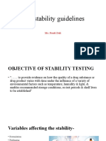 ICH Stability Guidelines: Ms. Preeti Dali