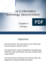 Ethics in Information Technology, Second Edition: Privacy