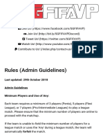 Rule - Singapore FIFA Virtual Pro Association - Admin Guidelines