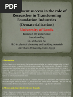 DR - Mohamed Ali-Leeds Univ. Presentation