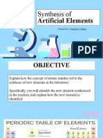 Synthesis Of: Artificial Elements