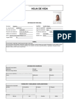 Hoja de Vida: Servicio Nacional de Aprendizaje SENA