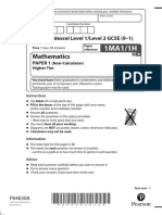 Mathematics: Pearson Edexcel Level 1/level 2 GCSE (9-1)