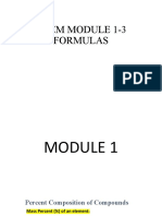 Formulas, gas laws, concentrations, acids and bases