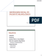 Abordagem Inicial Do Paciente Neurológico: Sequência