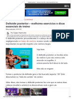 Deltoide Posterior - Melhores Exercícios e Dicas Essenciais de Treino