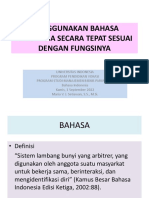 Fungsi, Ragam, Dan Laras Bahasa - Materi Pertemuan Ke-1 Bahasa Indonesia Vokasi Pariwisata - Kamis, 1 September 2022