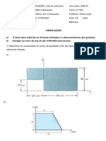 1 Lista de Exercícios - 2023.1 - EST. CONST.