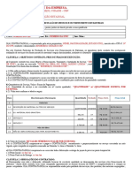 Nome Da Empresa: Endereço Cidade CEP CNPJ Inscrição Estadual