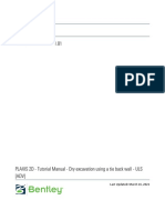 PLAXIS 2D - Dry excavation using a tie back wall - ULS ADV