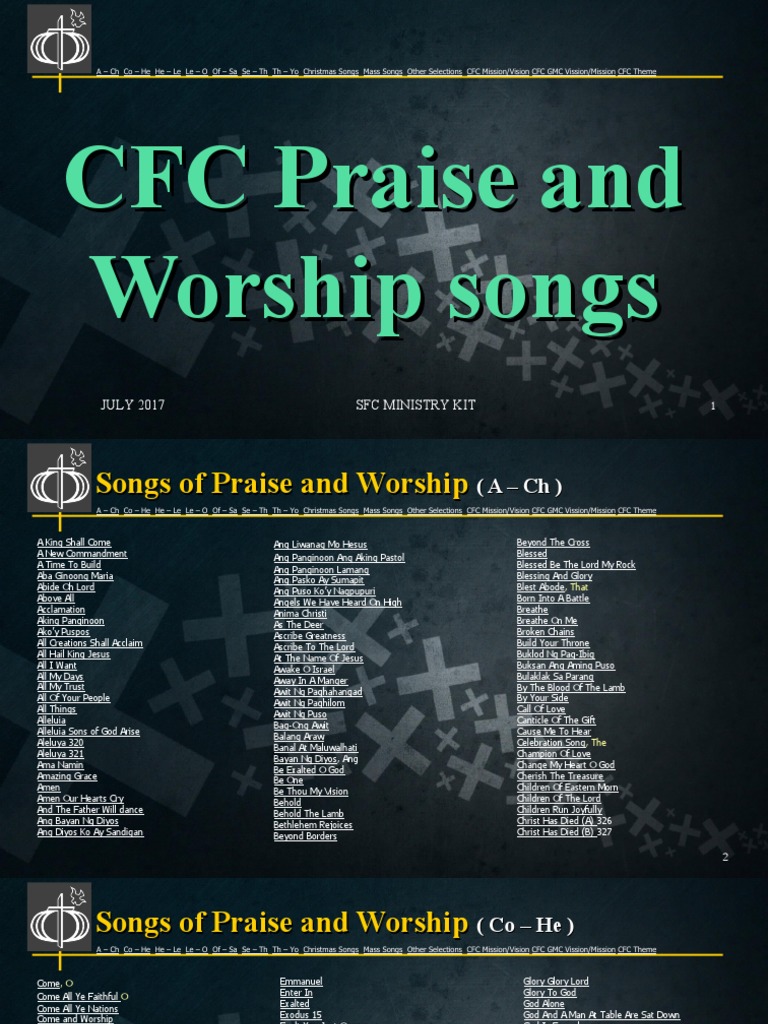 Praise and Worship Songs | PDF | Glory (Religion) | Jesus