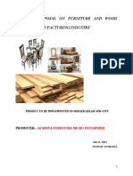 Project Proposal On Furniture and Wood Product Manufacturing Industry