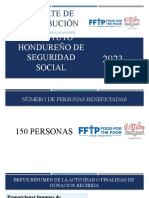 Reporte de Distribución: Instituto Hondureño de Seguridad Social
