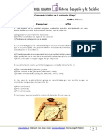 Unidad: "Conociendo La Belleza de La Civilización Griega" NOMBRE: .. CURSO: 3º Básico Puntaje Ideal: Puntaje Real: NOTA