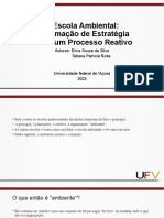 A Escola Ambiental: A Formação de Estratégia Como Um Processo Reativo