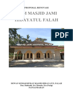 DKM Masjid Jami Hidayatul Falah: Proposal Renovasi