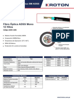 Fibra Óptica ADSS Mono 12 Hilos