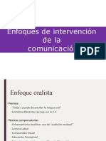 Enfoques de Intervención de La Comunicación