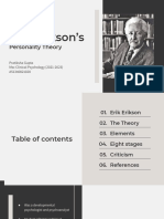 Erik Erikson's Eight Stages of Psychosocial Development