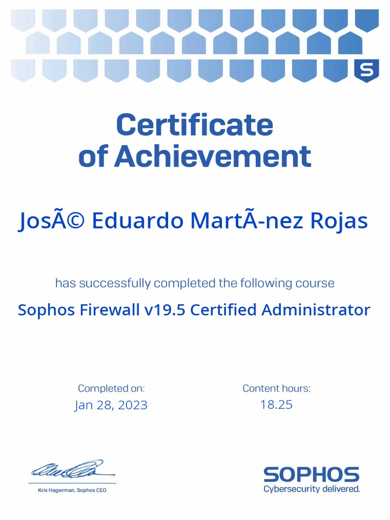 Sophos Firewall v19.5 Certified Administrator - 90652887 | PDF