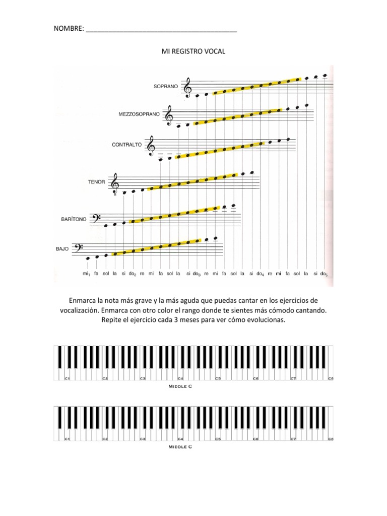 Registro de Vocalización y Progreso | PDF