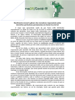 Rendimento Mensal e Gênero Dos Moradores Responsáveis Pelos Domicílios Particulares Permanentes em Santa Cruz Do Sul