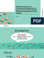 Solubility Enhancement, Formulation Development and Evalution of Immediate Release Tablet of Antihypertensive Drug Tadalafil