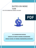 Lecture Notes On Mine Ventilation: For 4Th Semester Mining Student