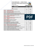 Resumen de Metrados - Estructuras: Items Descripcion UND Total