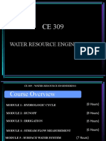 Course Overview of Water Resource Engg