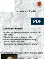 Aesthetic Arts and Crafts Learning Outcomes