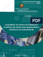 Conversão de Cursos de Formação Contínua em Saúde para Modalidade À Distância No Telessaúde MZ