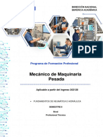 Mecánico de Maquinaria Pesada: Programa de Formación Profesional