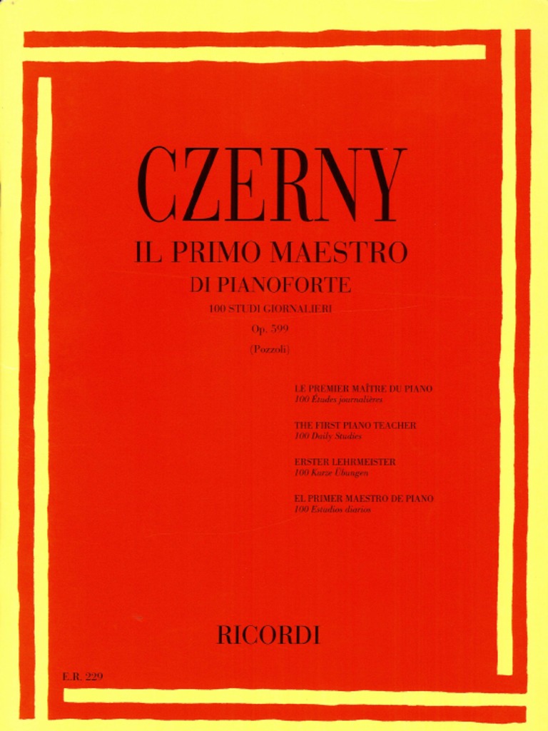 Czerny Op 599 Ed Ricordi | PDF