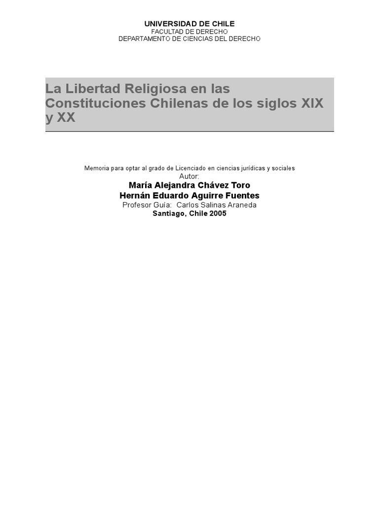 la-libertad-religiosa-en-las-constituciones-chilenas-de-los-siglos-xix