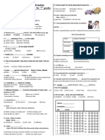 7s1d2s İngilizce Sınavı