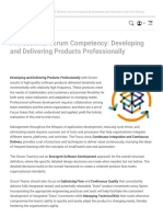 Professional Scrum Competency: Developing and Delivering Products Professionally