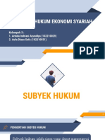 Kompilasi Hukum Ekonomi Syariah: Kelompok 3: 1. Arinda Indriani Ayunidya (102210029) 2. Aufa Diaus Sofa (102210031)