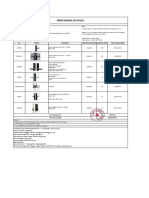 Proforma Invoice: No Picture Description EXW Price/Set (USD) Quantity (SET) Total Amount (USD)