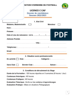 Dossier de Candidature Licence C Caf