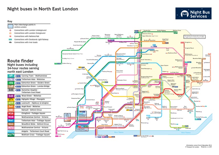 North East London Night | PDF | London | Transport