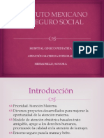 Instituto Mexicano Del Seguro Social: Hospital Gineco Pediatria Atención Materna Integral Hermosillo, Sonora