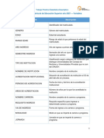 Variables Base de Datos