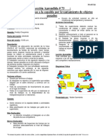 Lección Aprendida # 73 Accidente Con Daños A La Espalda Por Levantamiento de Objetos Pesados